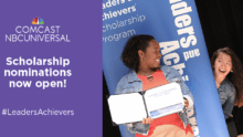 Comcast NBCUniversal Offers Scholarships for Community-Minded High School Seniors