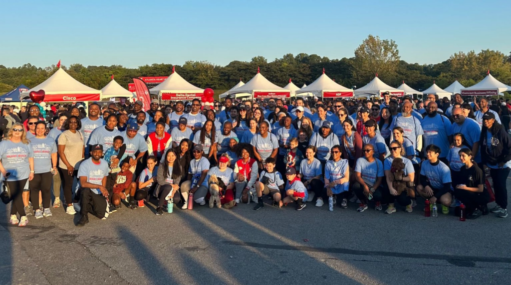 2023 Heart Walk participants at Atlantic Station in Atlanta, GA