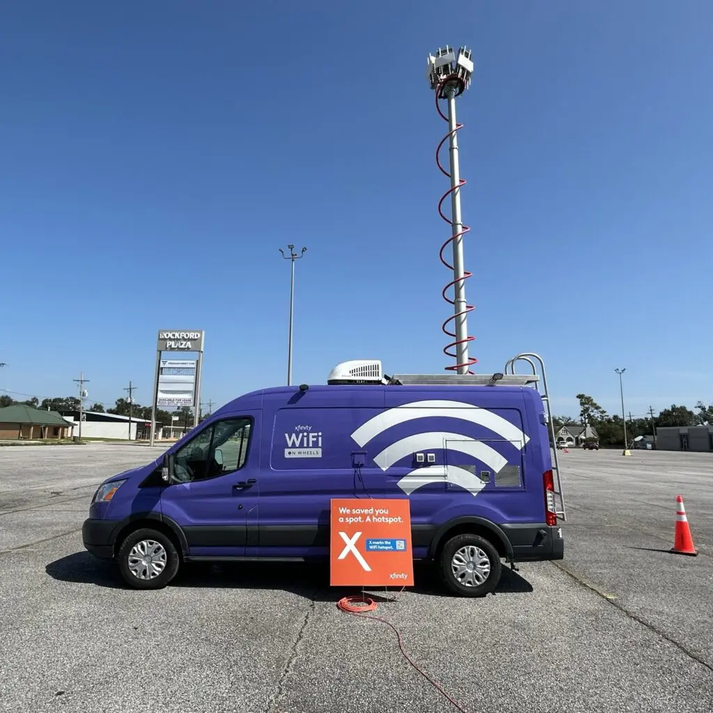 Xfinity WiFi Van in Houma, LA