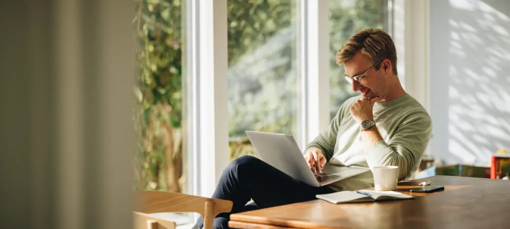 Man with laptop