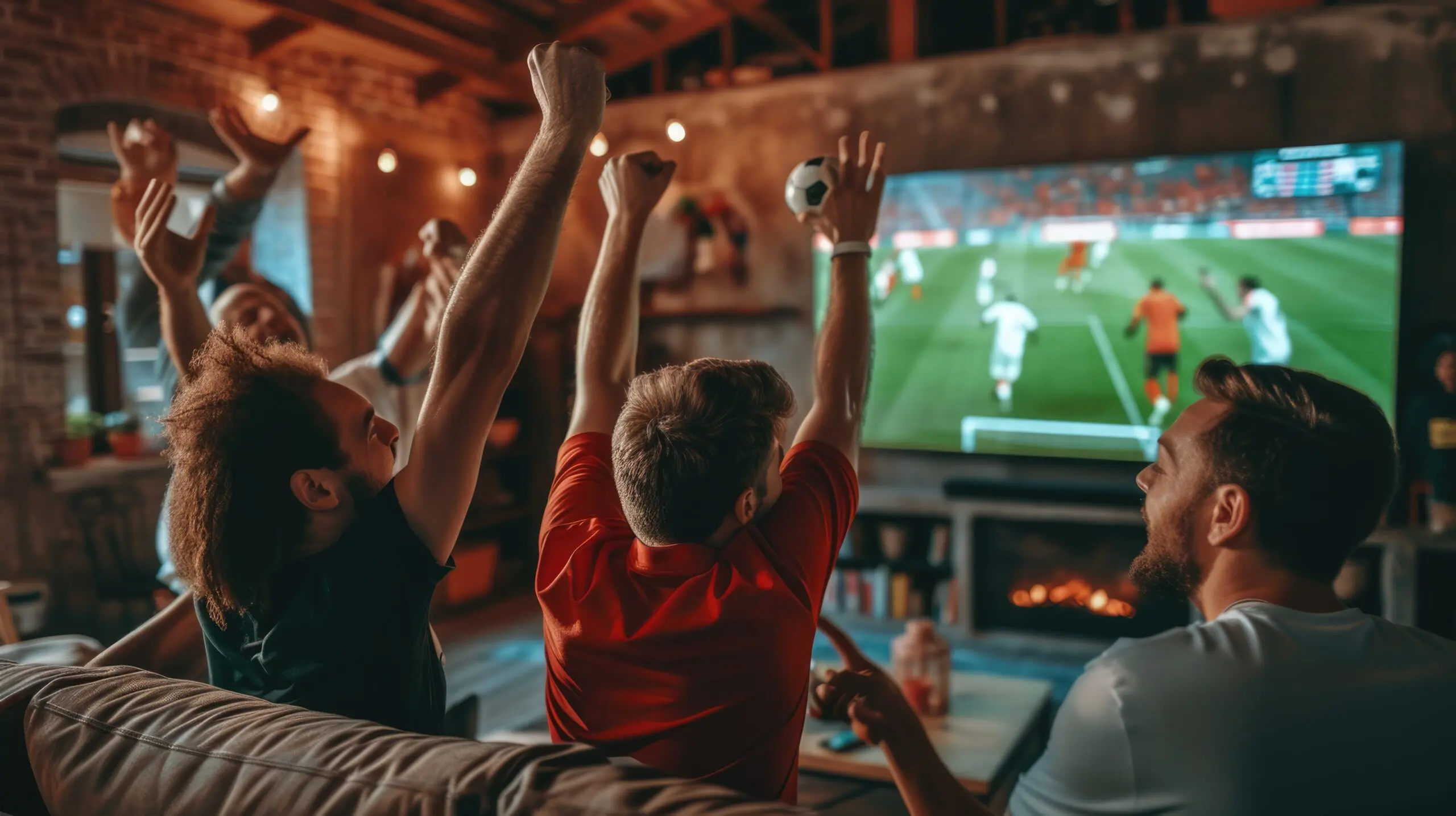 Sports fans watching soccer on Xfinity X1 to have the ultimate sports viewing experience.