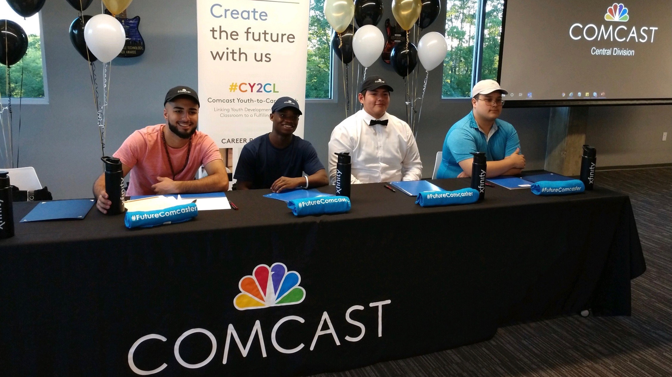 Comcast youth at a panal