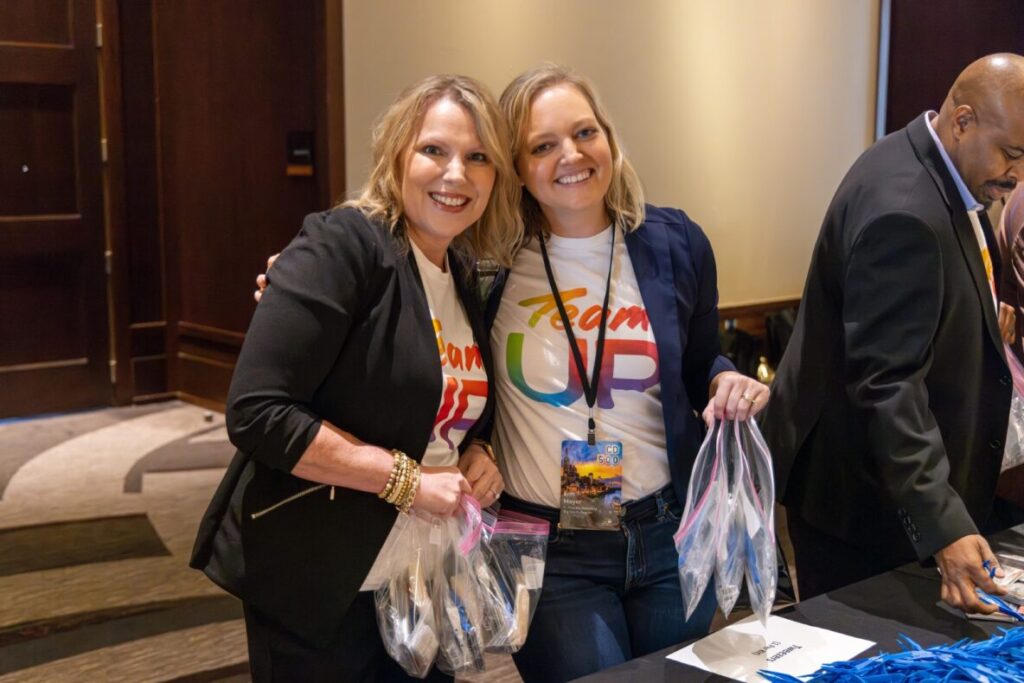 Comcast works with Hands on Nashville for a Team UP volunteer event to create first aid kits to support disaster relief efforts.