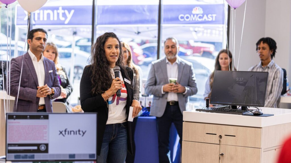 Comcast celebrates the grand opening of their first Tucker, Georgia Xfinity retail store open for both Xfinity and Comcast Business customers.